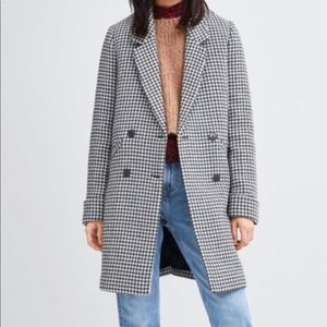 Zara houndstooth jacket